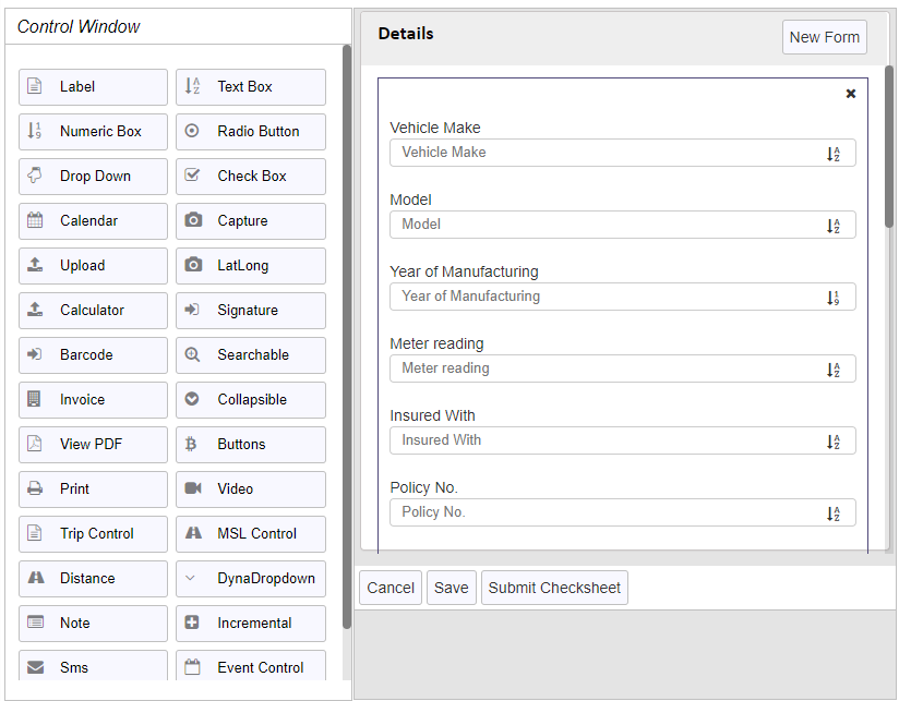 checksheet_control